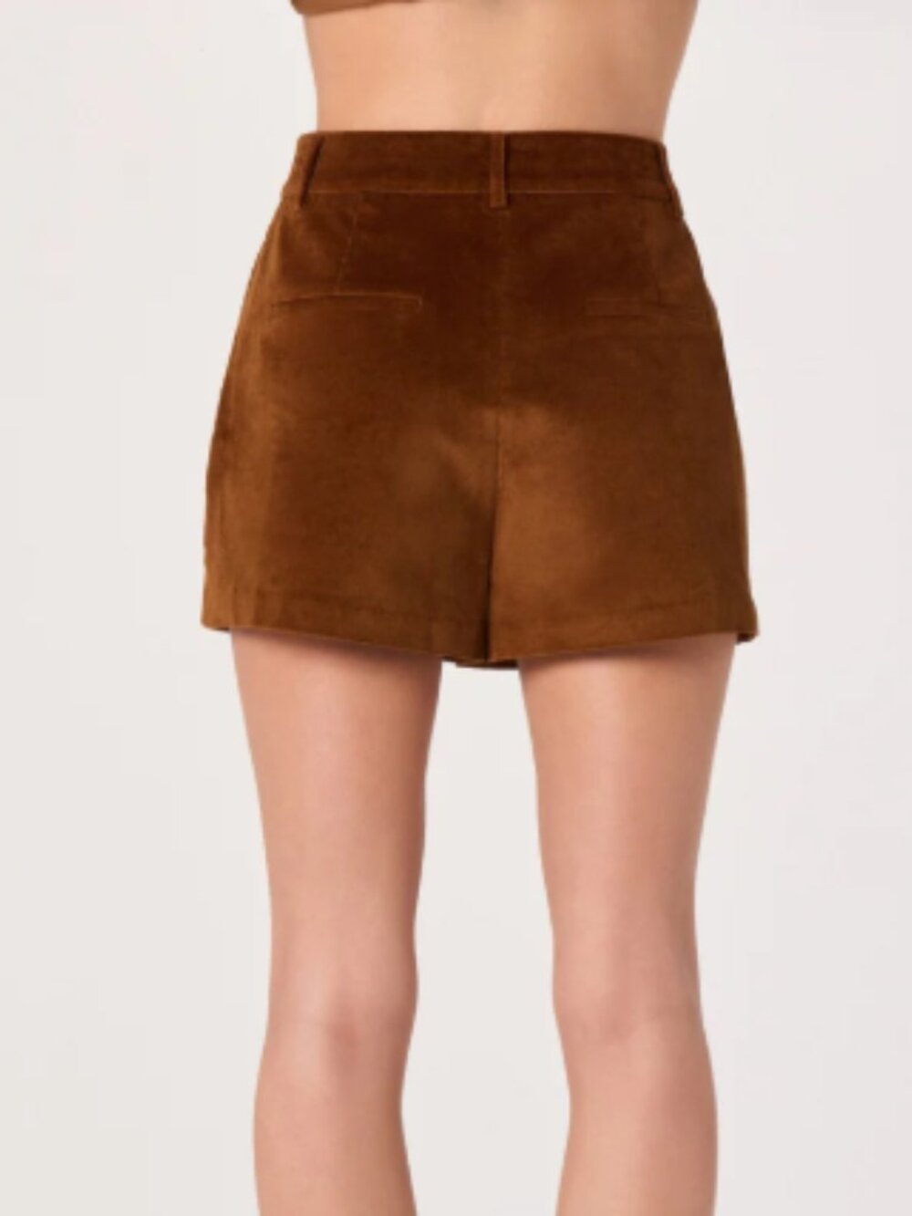 ASTR the Label - Corduroy Button Front Vest and High-Rise Corduroy Shorts - Picture 7 of 10